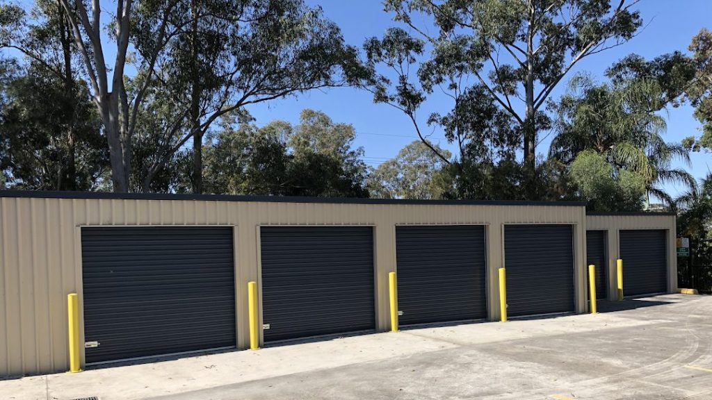 Drive-up storage units with roll-up doors at J&L Storage Mount Cotton